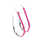 Pendientes de bolas de cuentas de color rosa