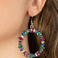 Reseñas brillantes: pendientes multicolor