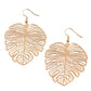 Palm Palmistry - Gold earrings