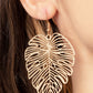 Palm Palmistry - Gold earrings