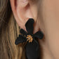 Hawaiian Heiress - Black earrings