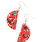 Flashdance Fashionista - Red earrings