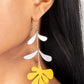 Palm Beach Bonanza - Yellow earrings