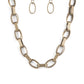 Motley In Motion - Brass necklace