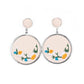 Embroidered Gardens - Multi earrings