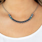 Throwing SHADES - Blue necklace-