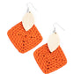 Sabbatical WEAVE - Orange earrings