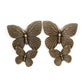 Blushing Butterflies - Brass earrings