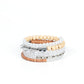 Free-Spirited Spiral - White bracelet