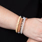 Free-Spirited Spiral - White bracelet