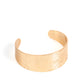 Coolly Curved - Gold bracelet fashion fix