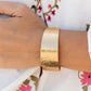 Coolly Curved - Gold bracelet fashion fix