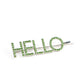 Hello There - Green hair accessories