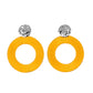Strategically Sassy - Yellow earrings