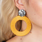 Strategically Sassy - Yellow earrings