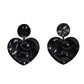 Just a Little Crush - Black earrings
