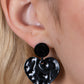 Just a Little Crush - Black earrings