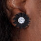 Sunshiny DAIS-y - Black earring