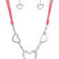 Fashionable Flirt - Pink necklace