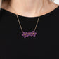 Petunia Picnic - Purple necklace