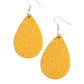 Stylishly Subtropical - Yellow earrings