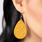 Stylishly Subtropical - Yellow earrings