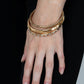 Confidently Curvaceous - Gold Bracelets