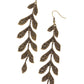 Lead From the FROND - Brass earrings