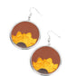 Sun-Kissed Sunflowers - Brown earrings