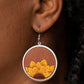 Sun-Kissed Sunflowers - Brown earrings