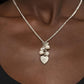 Pop It y LOCKET - Collar blanco