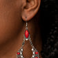 Fluent in Florals - Red earrings