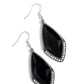 Deco Dazzle - Black earrings