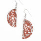 Flashdance Fashionista - Brown earrings