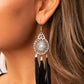 Pretty in PLUMES - Black earrings