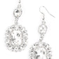 Capriciously Cosmopolitan - White earrings