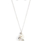 Drip Drop Dazzle - White necklace (lanyard)