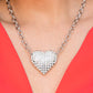 Heartbreakingly Blingy - White necklace  LOP JAN 22'
