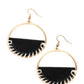 Lavishly Laid Back - Black earrings