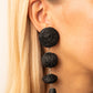 Twine Tango - Black earrings