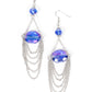 Etéreamente extravagante: pendientes azules