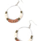 Earthy Esteem - Brown earrings