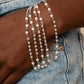 Experienced in Elegance - White bracelet