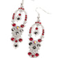Sophisticated Starlet - Red earrings