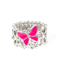 Todo FLUTTERED Up - Anillo rosa