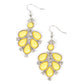Transcendental Teardrops - Yellow earrings