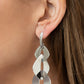 Enveloped in Edge - Silver earrings