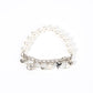 Adorningly Admirable - White bracelet
