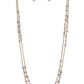Petitely Prismatic - Brass necklace