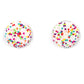 Kaleidoscope Sky - White earrings